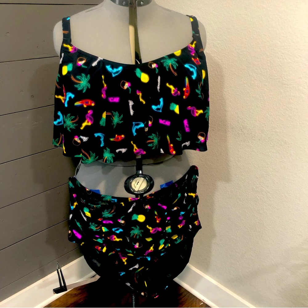 Torrid plus size 4x bikini two piece swim suit